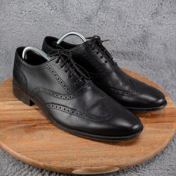 Cole Haan Williams Men's Oxfords Wingtip Dress Shoes Size 10.5 Leather C12209 - Picture 1 of 7